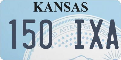 KS license plate 150IXA