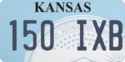 KS license plate 150IXB
