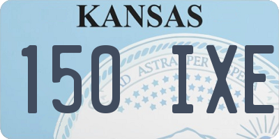 KS license plate 150IXE