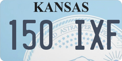 KS license plate 150IXF