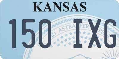 KS license plate 150IXG