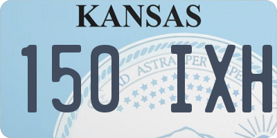 KS license plate 150IXH