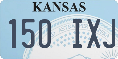 KS license plate 150IXJ