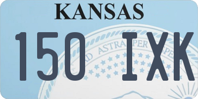 KS license plate 150IXK