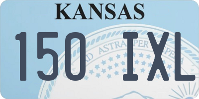 KS license plate 150IXL