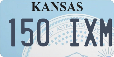 KS license plate 150IXM