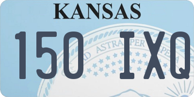 KS license plate 150IXQ