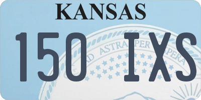KS license plate 150IXS
