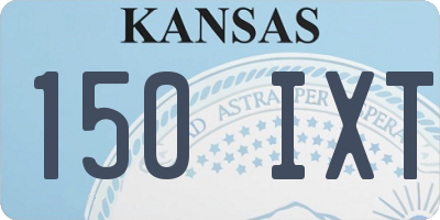 KS license plate 150IXT