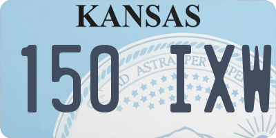 KS license plate 150IXW