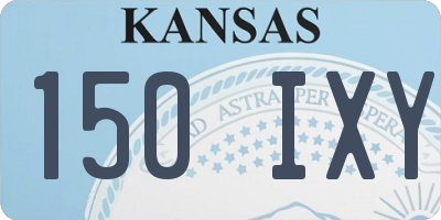 KS license plate 150IXY