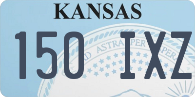 KS license plate 150IXZ