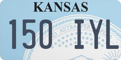KS license plate 150IYL