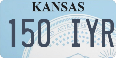 KS license plate 150IYR