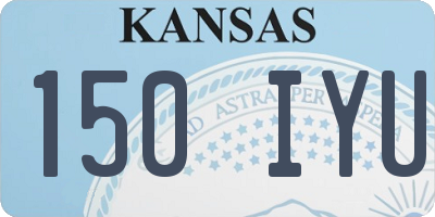 KS license plate 150IYU