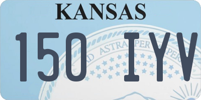 KS license plate 150IYV