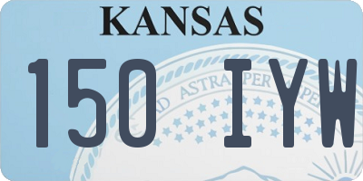 KS license plate 150IYW