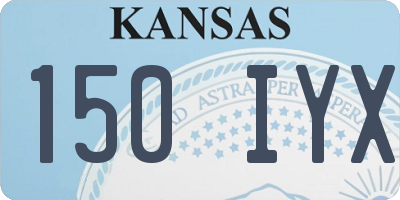 KS license plate 150IYX