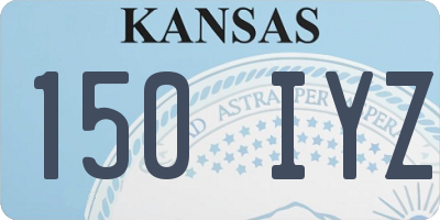 KS license plate 150IYZ