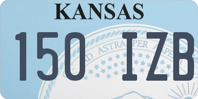 KS license plate 150IZB