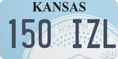 KS license plate 150IZL