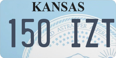 KS license plate 150IZT