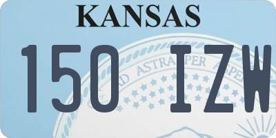 KS license plate 150IZW