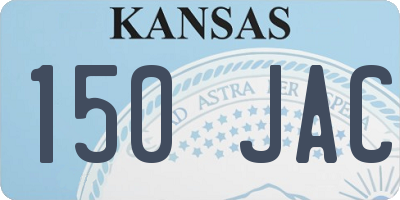 KS license plate 150JAC