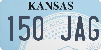 KS license plate 150JAG