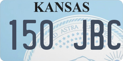 KS license plate 150JBC