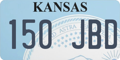 KS license plate 150JBD