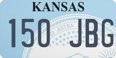 KS license plate 150JBG