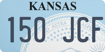 KS license plate 150JCF