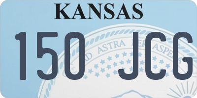 KS license plate 150JCG