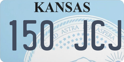 KS license plate 150JCJ