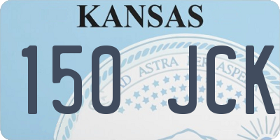 KS license plate 150JCK