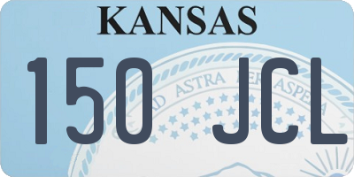 KS license plate 150JCL