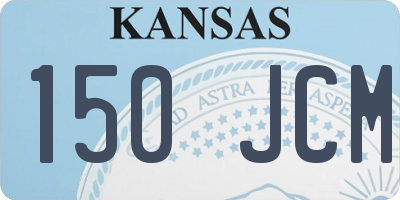 KS license plate 150JCM