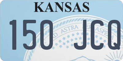 KS license plate 150JCQ