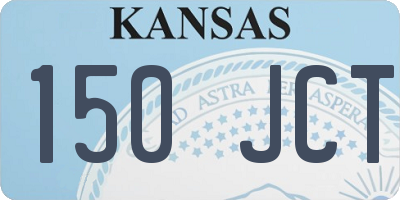KS license plate 150JCT