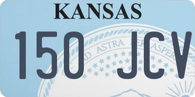 KS license plate 150JCV