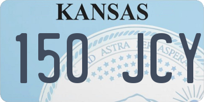 KS license plate 150JCY