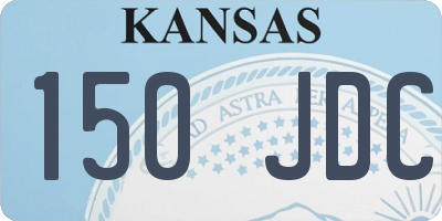 KS license plate 150JDC