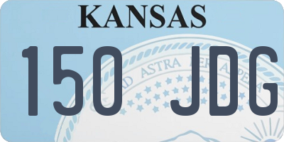 KS license plate 150JDG