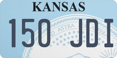 KS license plate 150JDI