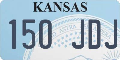 KS license plate 150JDJ