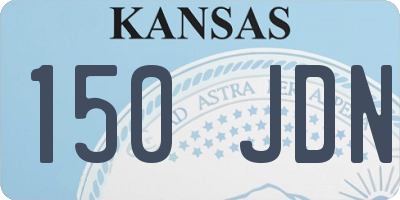 KS license plate 150JDN