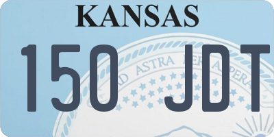 KS license plate 150JDT