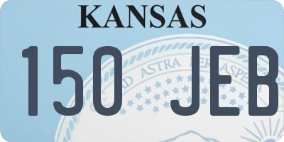 KS license plate 150JEB