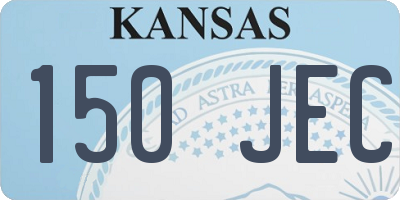 KS license plate 150JEC